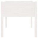 vidaXL Plantekasse hvit 70x70x70 cm heltre furu