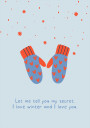 I love winter and i love you Plakat Plakat / 100x150cm