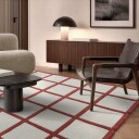 Ullteppe   Syl Hand Tufted Wool Premium rød/hvit Størrelse: 160 x 230 cm