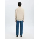 Selected Slhcalle Relaxed Cashmere Blend Crew - Cream - XL