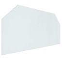 vidaXL Peisglassplate Gjennomsiktig 120 x 60 cm Glass