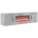 vidaXL Elektrisk peis Betong 140,5 x 30 x 39 cm Konstruert tre