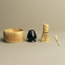 Mido Matcha Set – Bambusbolle Visp Skje og Keramisk Holder
