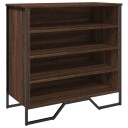  Skohylle brun eik 80x38x78 cm konstruert tre