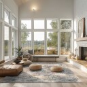 Wilton teppe   Javis blå/multi Størrelse: 200 x 280 cm
