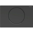 Geberit Sigma 10 Round Betjeningsplate, Matt Sort/sort