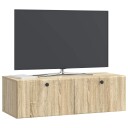  Vegghengt TV skap 98 x 41 x 30 cm Sonoma eik Konstruert tre