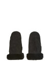 Becksöndergaard Doa Shearling Mitten - Black - 7.5