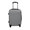 Borg Living Kabinkoffert - Hardcase lettvekts koffert - Str. liten - Silver lines