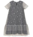 Creamie Dress Sequins Mesh Grey 116