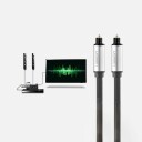 Ugreen AV108 2m Optisk Toslink/SPDIF-Kabel Grå for Digital Lyd