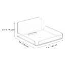 Vegghyller i gjennomsiktig plast 10,2x10,2x4,5 cm 2 pk