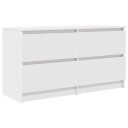 TV benk hvit 100x35x54 cm konstruert tre