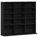  CD skap svart eik 100x23x89,5 cm konstruert tre