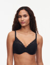 CHANTELLE Floral Touch Covering Memory T Shirt Bra   Black   B x 75