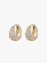 Snö Of Sweden Essential Honey Crystal Small Oval Ear Gull ONE SIZE