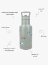 Kidzroom Stainless Steel Vannflaske 350 Ml Sweet Cuddles Grønn