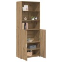 vidaXL Høyskap Artisan eik 70 x 42,5 x 185 cm Konstruert tre