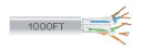 BLACK BOX CAT6A SOLID PLENUM 1000' GRAY Factory Sealed