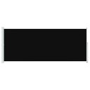 vidaXL Uttrekkbar sidemarkise 200x500 cm svart