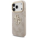 GUESS 4G Big Mobildeksel til iPhone 17 Pro med Metallknapper - Rosa