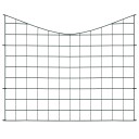 vidaXL Gjerdesett buet lavere 77,5x64 cm grønn