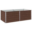 vidaXL Hevet Hagebed Svart 160 x 80 x 55 cm kaldvalset stål
