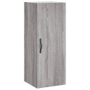  Veggmontert skap grå sonoma 34,5x34x90 cm konstruert tre 8721012115859