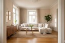 Valencia Ekstra Dyp 4 seters sofa med Sjeselong Høyre   Beige