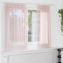  Voilegardiner med hemper 2 stk lyserosa 140x140 cm 8721158552921