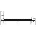 vidaXL Sengeramme svart metall 120x200 cm