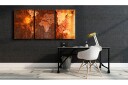 Bilde World Map Old Rust 60x30 Artgeist sp. z o. o.