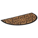  Dørmatte halvrund 45x75 cm gummi og kokosfiber 8721012224773