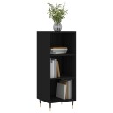vidaXL Skjenk svart 34,5x32,5x90 cm konstruert tre