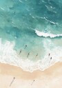 Ocean Bathers Plakat Plakat / 70x100cm