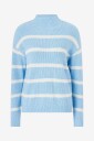 Vila - Genser viRil Mockneck L/S Knit Rib Top - Blå