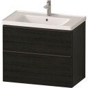 Duravit D-Neo Møbelpakke m/2 skuffer 800x480 mm Sort eik