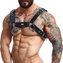 MaleBasics DNGEON Cross Chain Kroppssele - Svart - 