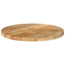  Bordplate Ø 60x3,8 cm rund heltre mango
