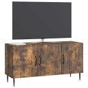  TV skap Røkt Eik 99 x 34,5 x 50 cm Konstruert tre