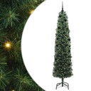  Kunstig juletre med 300 LED grønn 240 cm PVC og stål og plast