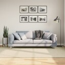 Teppe HUARTE kort luv mykt og vaskbart kremhvit 160x230 cm