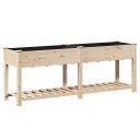 Hagekrukke med Hylle 203x53x76 cm Solid Furu