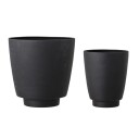 Bloomingville Krukke Svart Metall 2 stk. 1697385-01-0 1697382-01-0