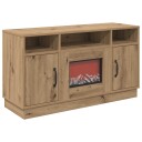 vidaXL Elektrisk peis Artisan eik 100 x 33 x 55 cm Konstruert tre