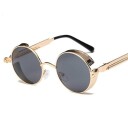Steampunk Retro Solbriller Røykete/Gull