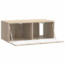 Vegghengt TV skap 98 x 31 cm Sonoma eik Konstruert tre