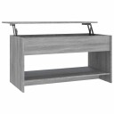 vidaXL Salongbord grå sonoma 102x50x52,5 cm konstruert tre