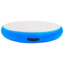 vidaXL Oppblåsbar gymnastikkmatte med pumpe 100x100x20 cm PVC blå