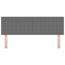  Sengegavl Enkel Design Lysegrå 160 cm Corduroy Stoff
